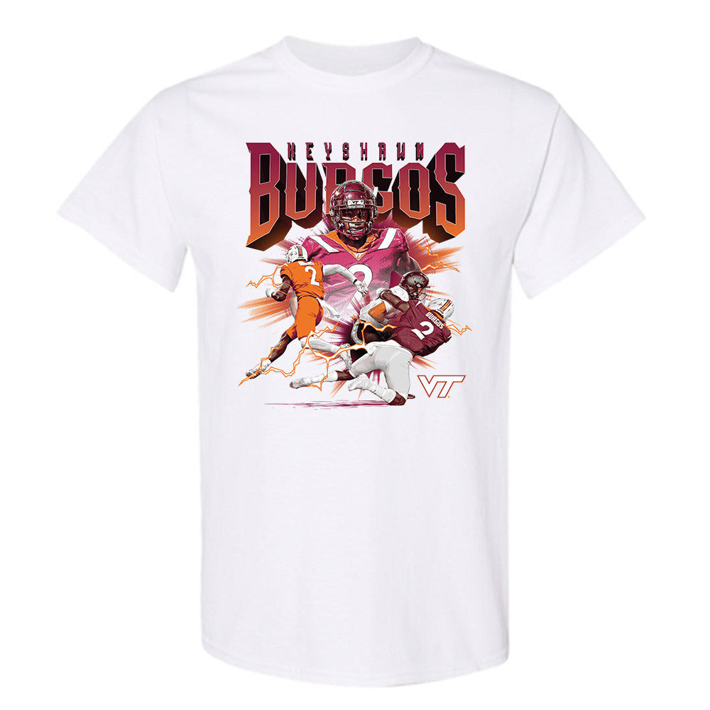 Virginia Tech - NCAA Football : Keyshawn Burgos - T-Shirt Player Collage