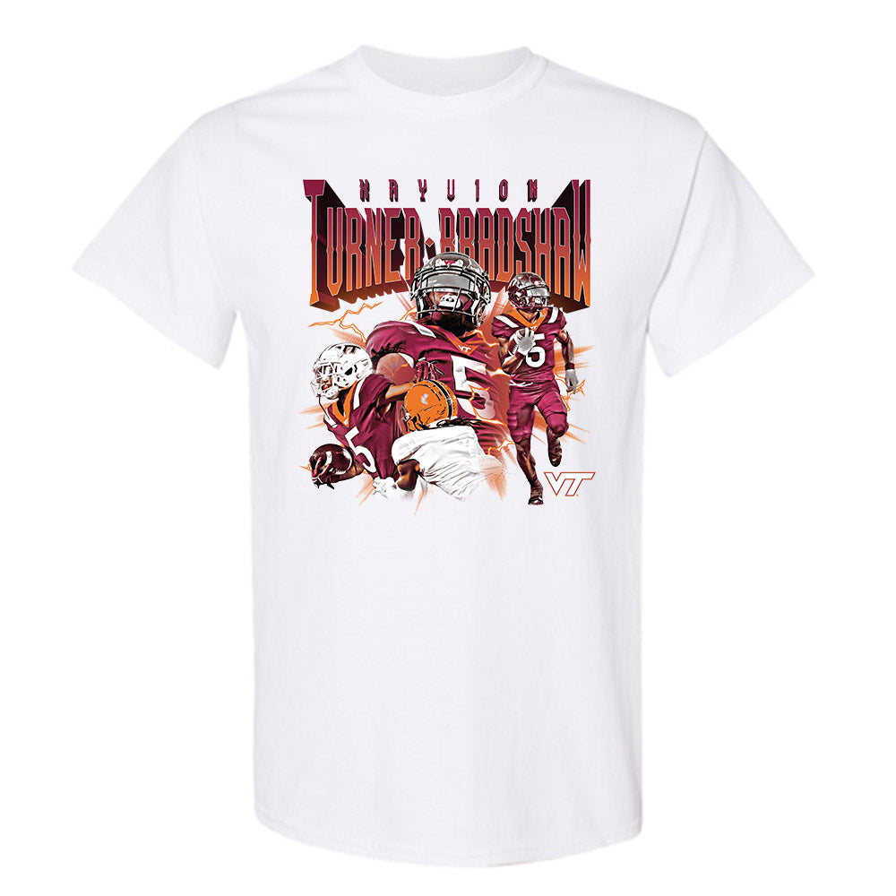 Virginia Tech - NCAA Football : Xayvion Turner-Bradshaw - T-Shirt Player Collage