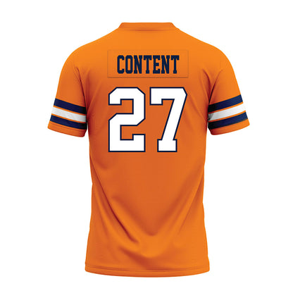 UTEP - NCAA Football : Justin Content - Premium Football Jersey