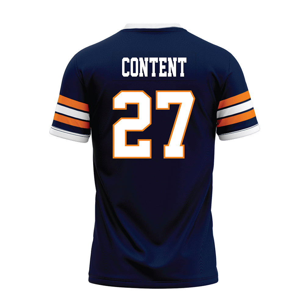 UTEP - NCAA Football : Justin Content - Premium Football Jersey