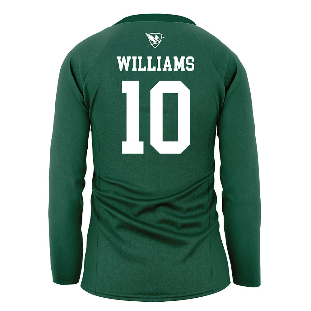 HWS - NCAA Women's Volleyball : Delainy Williams - Green Volleyball Jersey-1