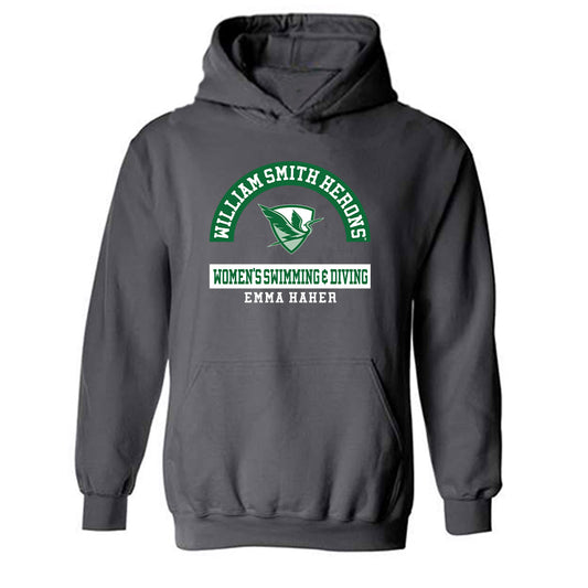 HWS - NCAA Women's Swimming & Diving : Emma Haher - Classic Fashion Shersey Hooded Sweatshirt