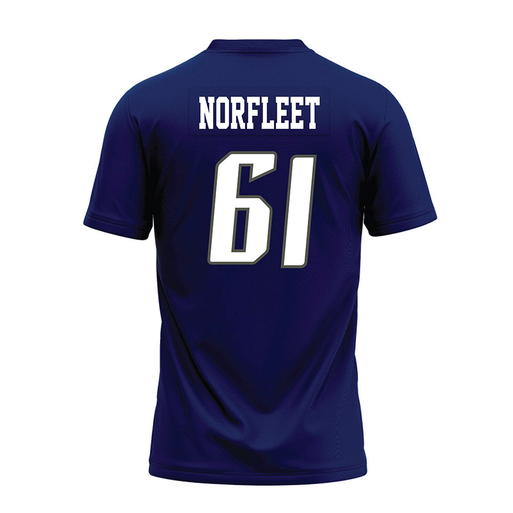 Rice - NCAA Football : Trace Norfleet - Navy Blue Premium Football Jersey