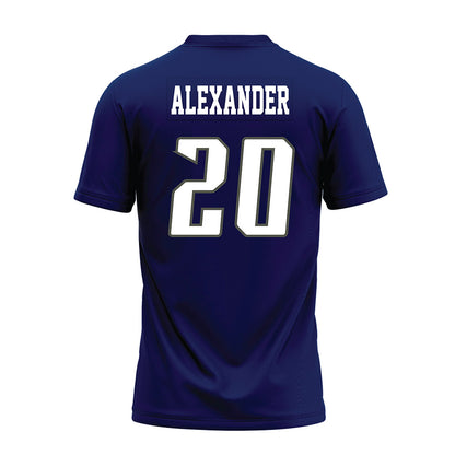 Rice - NCAA Football : Daelen Alexander - Navy Blue Premium Football Jersey