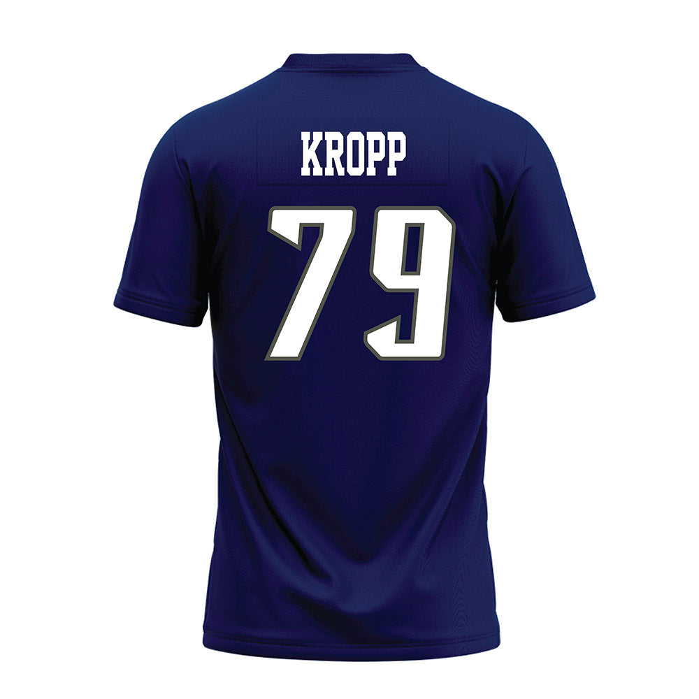 Rice - NCAA Football : Weston Kropp - Navy Blue Premium Football Jersey