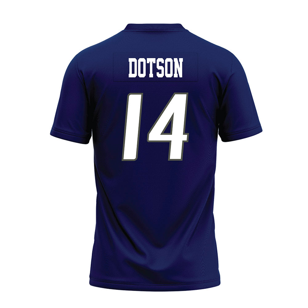 Rice - NCAA Football : Ephraim Dotson - Navy Blue Premium Football Jersey