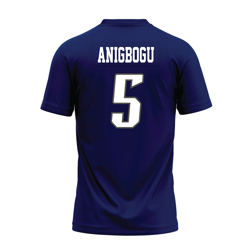 Rice - NCAA Football : Chike Anigbogu - Navy Blue Premium Football Jersey