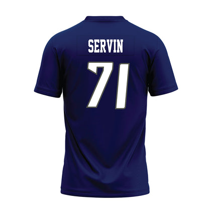 Rice - NCAA Football : Clay Servin - Navy Blue Premium Football Jersey