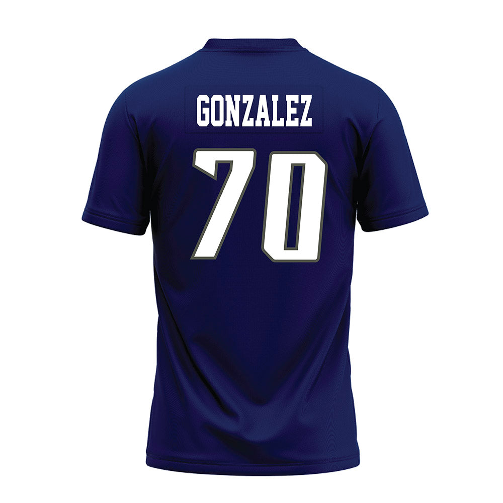 Rice - NCAA Football : Isaiah Gonzalez - Navy Blue Premium Football Jersey