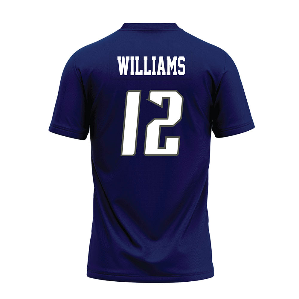 Rice - NCAA Football : Joshua Williams - Navy Blue Premium Football Jersey