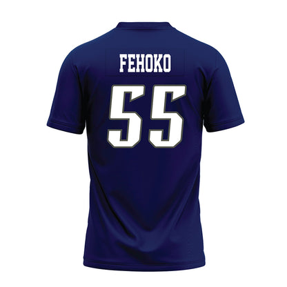 Rice - NCAA Football : Netane Fehoko - Navy Blue Premium Football Jersey-1