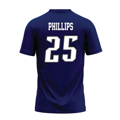 Rice - NCAA Football : Rhys Phillips - Navy Blue Premium Football Jersey-1