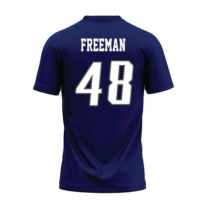 Rice - NCAA Football : Wyatt Freeman - Navy Blue Premium Football Jersey