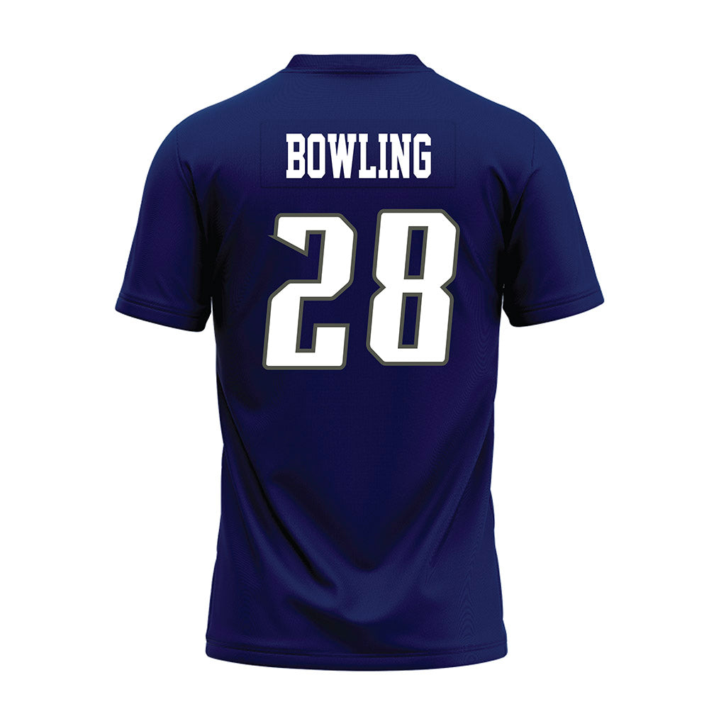 Rice - NCAA Football : Shepherd Bowling - Navy Blue Premium Football Jersey