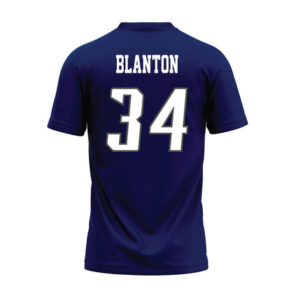 Rice - NCAA Football : Kaleb Blanton - Navy Blue Premium Football Jersey-1