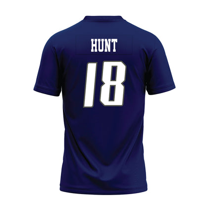 Rice - NCAA Football : Conor Hunt - Navy Blue Premium Football Jersey