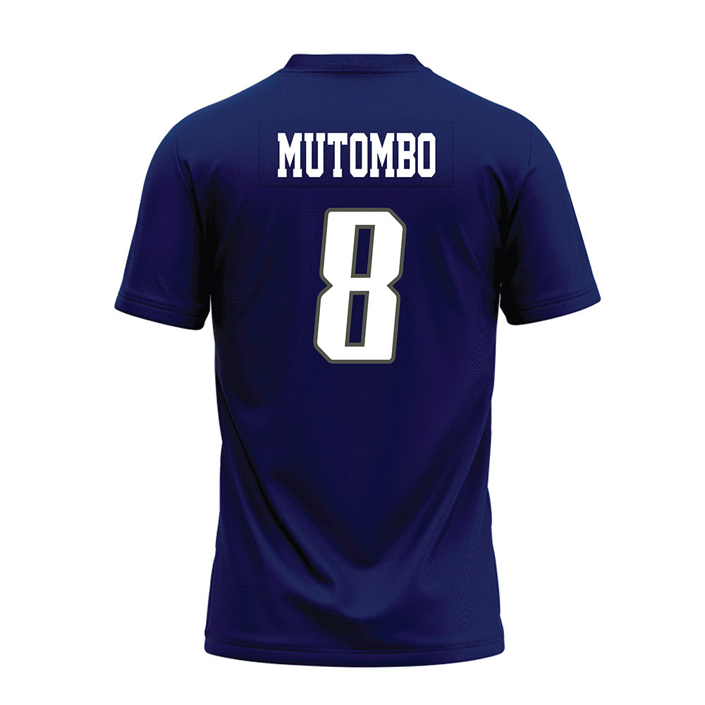 Rice - NCAA Football : Joseph Mutombo - Navy Blue Premium Football Jersey-1