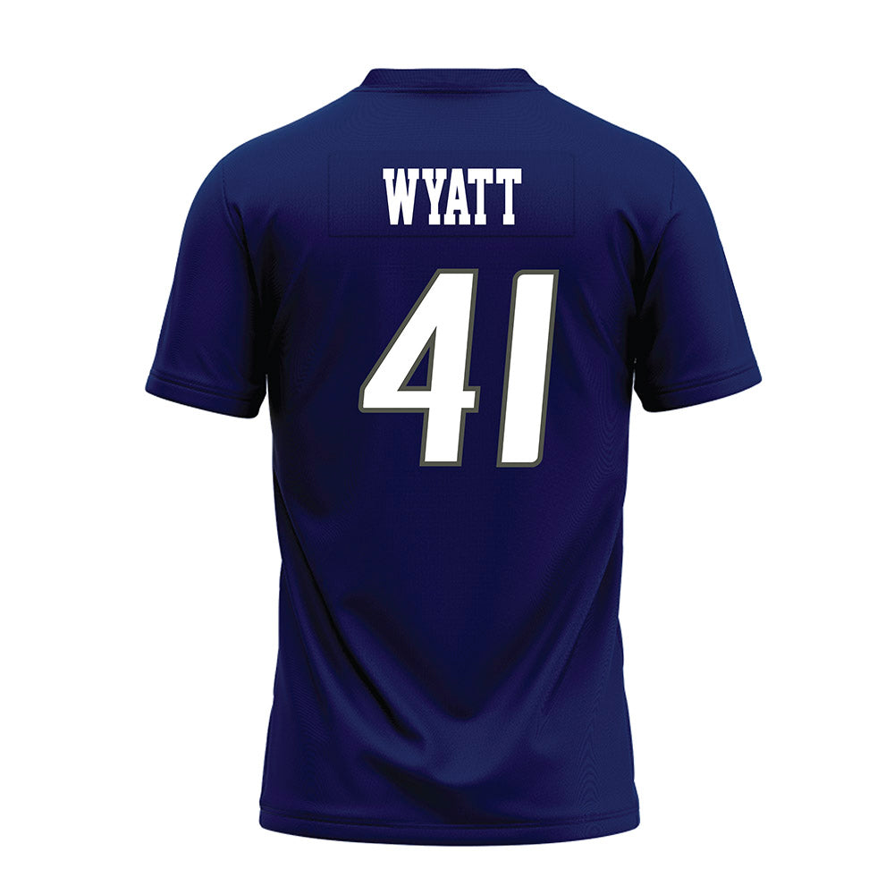 Rice - NCAA Football : Plae Wyatt - Navy Blue Premium Football Jersey-1