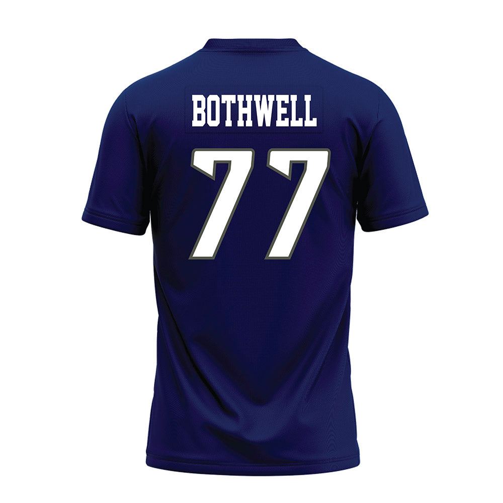 Rice - NCAA Football : Ian Bothwell - Navy Blue Premium Football Jersey-1