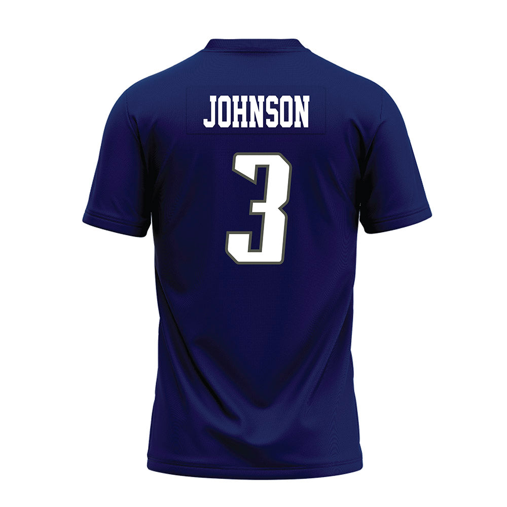 Rice - NCAA Football : JoVoni Johnson - Navy Blue Premium Football Jersey