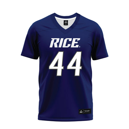 Rice - NCAA Football : Cooper King - Navy Blue Premium Football Jersey-0