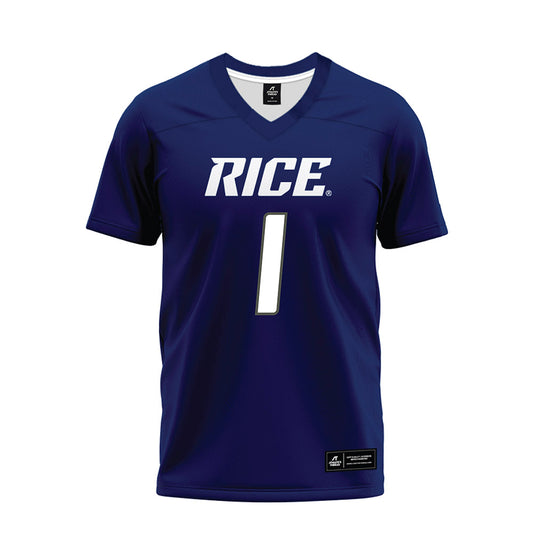 Rice - NCAA Football : Sean Fresch - Navy Blue Premium Football Jersey