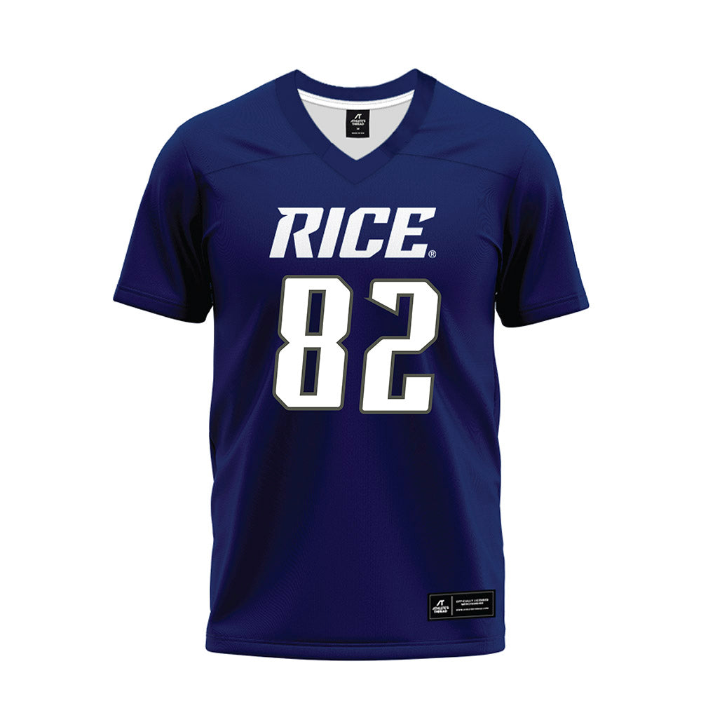 Rice - NCAA Football : Alexander Scherle - Navy Blue Premium Football Jersey-0