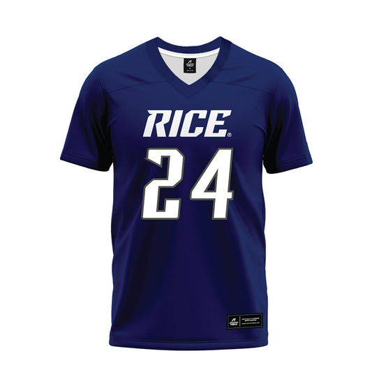 Rice - NCAA Football : JaBari Ellison - Navy Blue Premium Football Jersey-0