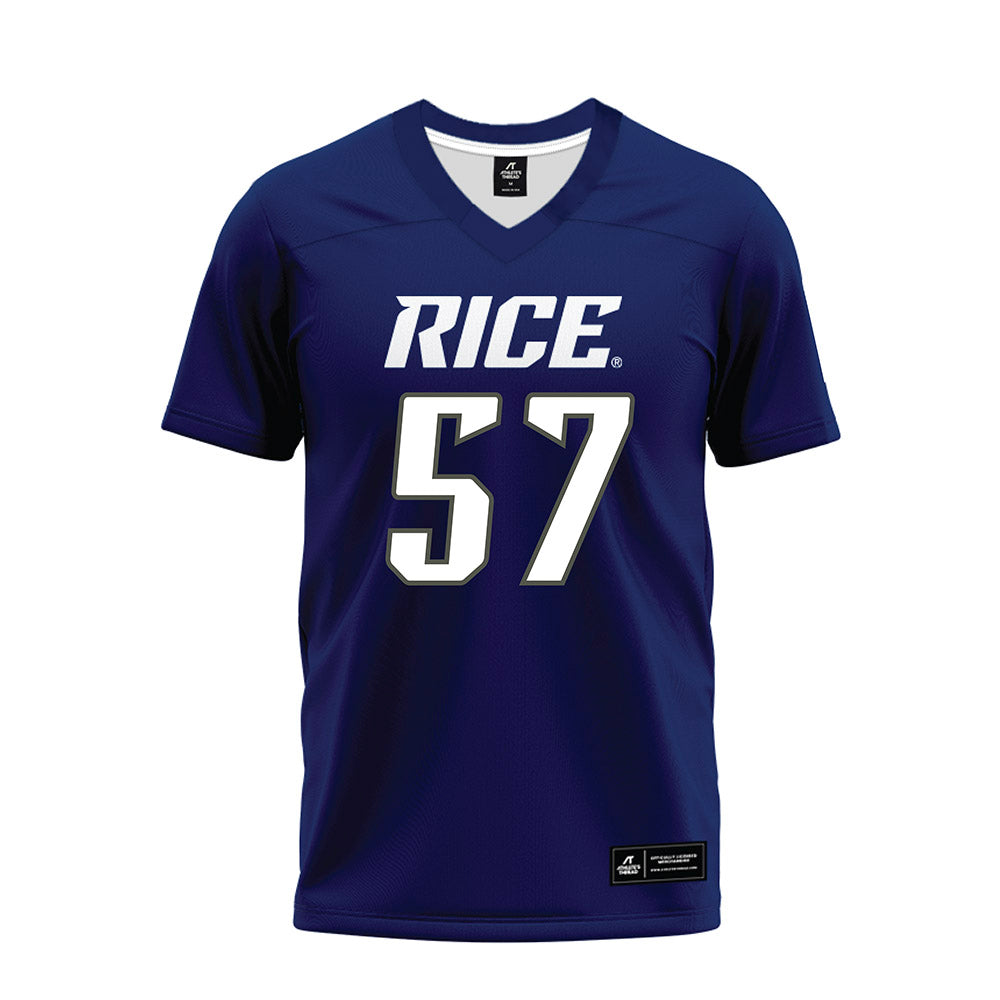 Rice - NCAA Football : Aquantis Clemmons - Navy Blue Premium Football Jersey-0