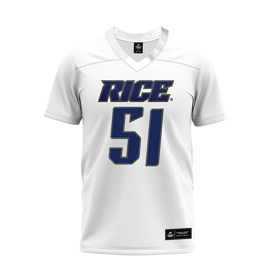 Rice - NCAA Football : Ethan Brougham - Premium Football Jersey