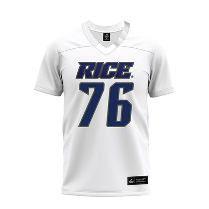 Rice - NCAA Football : John Long - Premium Football Jersey