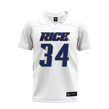 Rice - NCAA Football : Kaleb Blanton - Premium Football Jersey-0