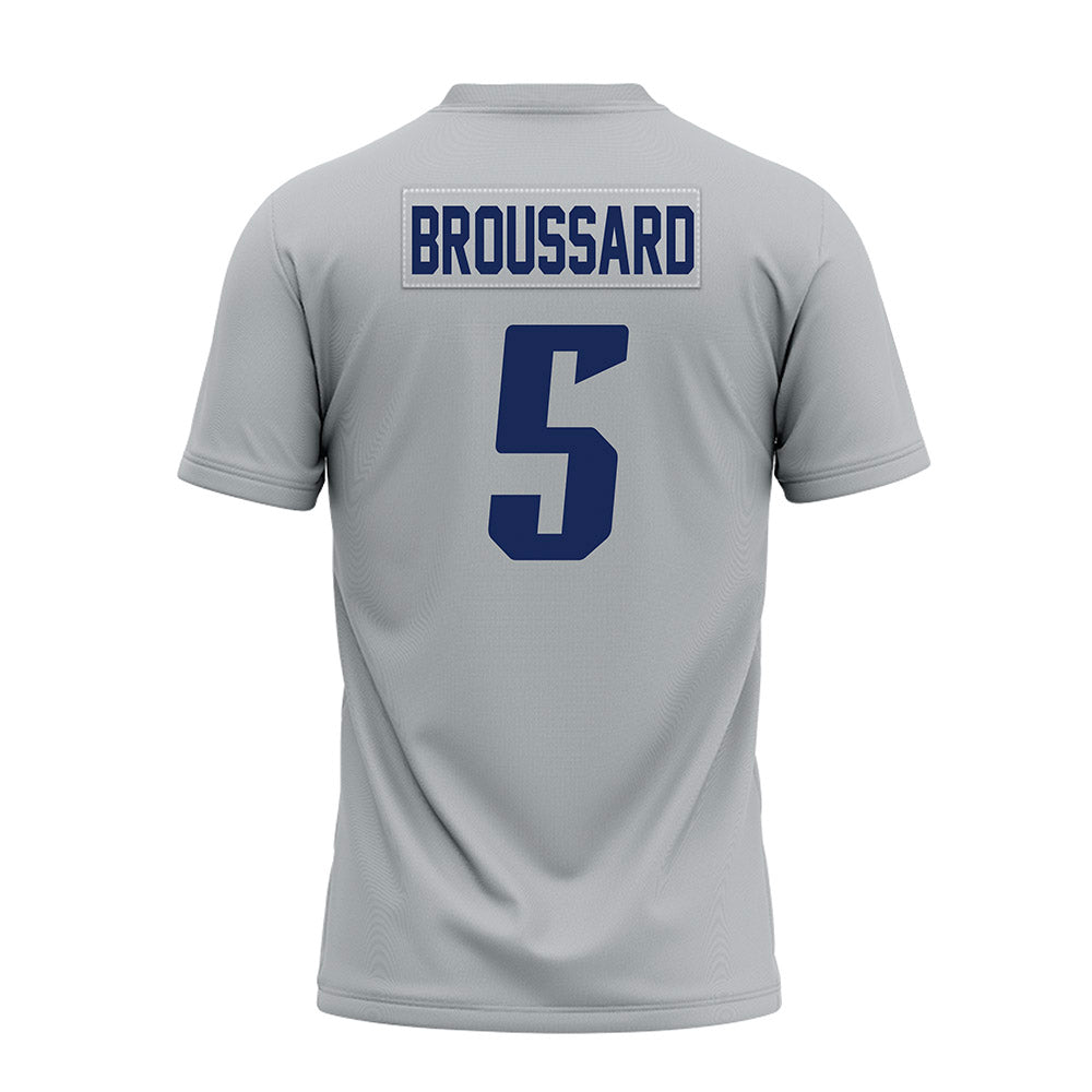 Rice - NCAA Football : Ari Broussard - Mid Grey Premium Football Jersey