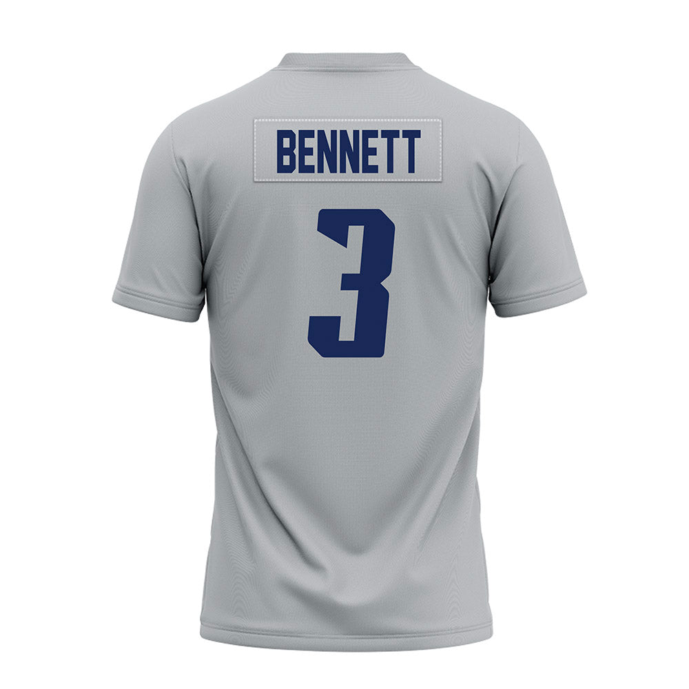 Rice - NCAA Football : Coleman Bennett - Mid Grey Premium Football Jersey