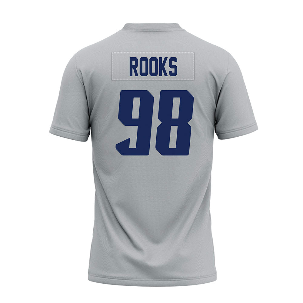 Rice - NCAA Football : Robert Rooks - Mid Grey Premium Football Jersey-1