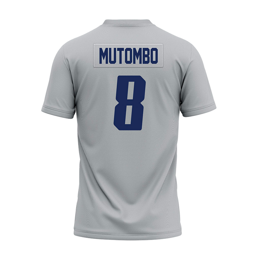 Rice - NCAA Football : Joseph Mutombo - Mid Grey Premium Football Jersey-1