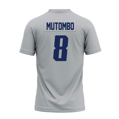 Rice - NCAA Football : Joseph Mutombo - Mid Grey Premium Football Jersey-1