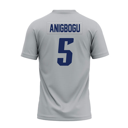 Rice - NCAA Football : Chike Anigbogu - Mid Grey Premium Football Jersey