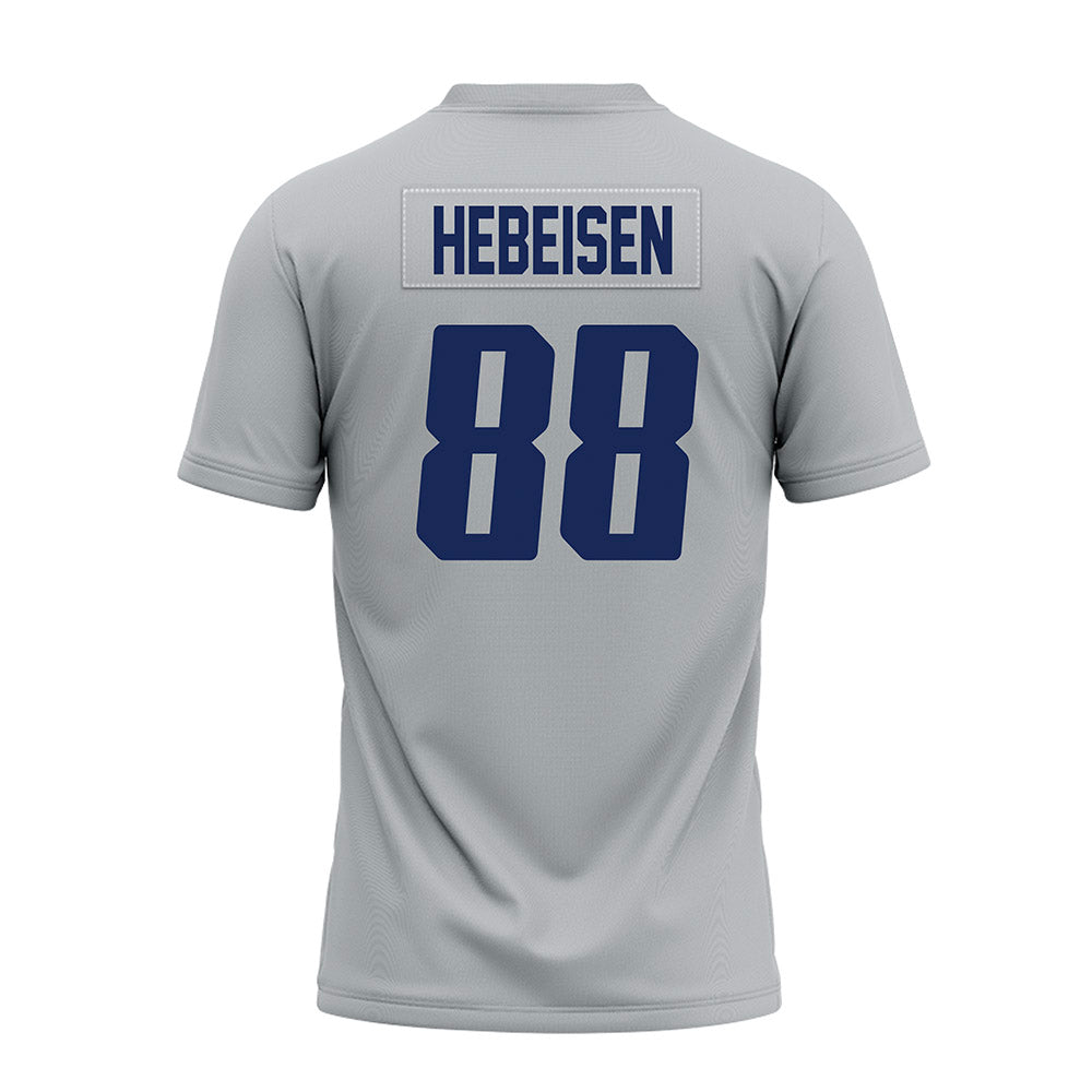 Rice - NCAA Football : Jaggar Hebeisen - Mid Grey Premium Football Jersey