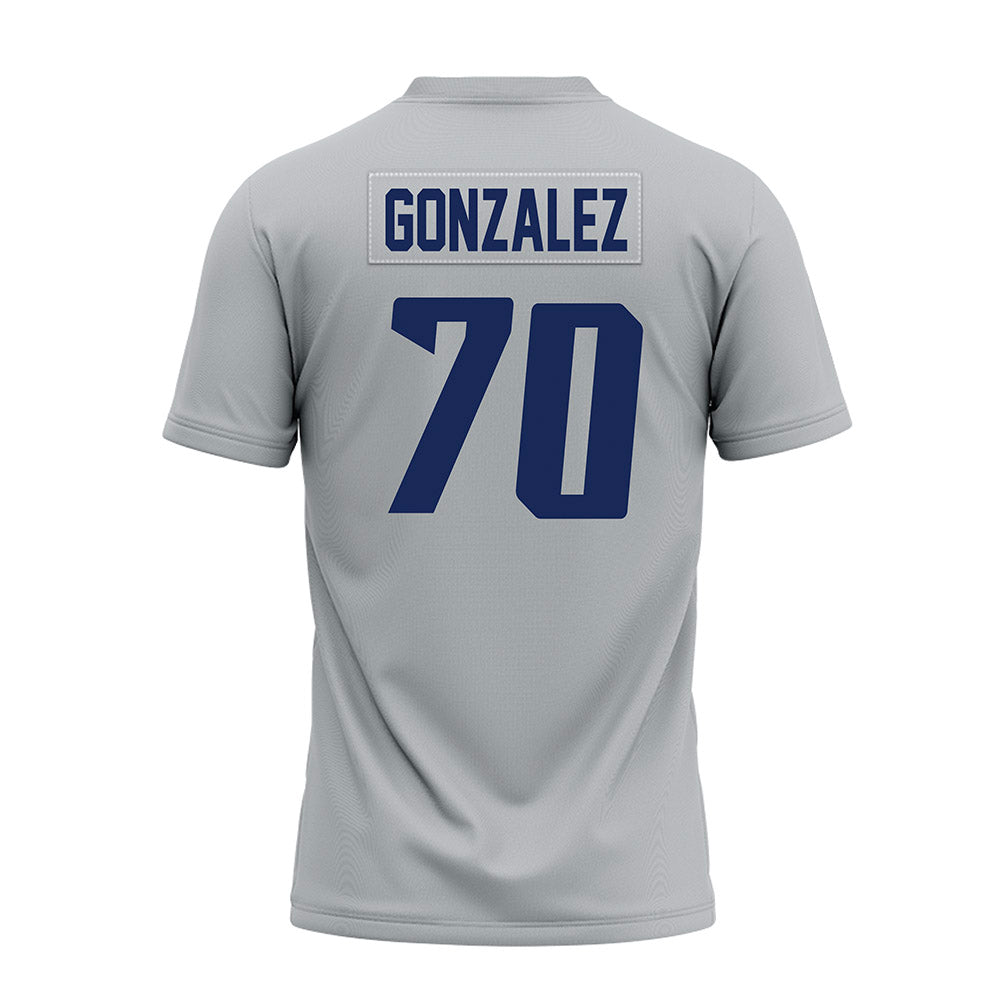 Rice - NCAA Football : Isaiah Gonzalez - Mid Grey Premium Football Jersey