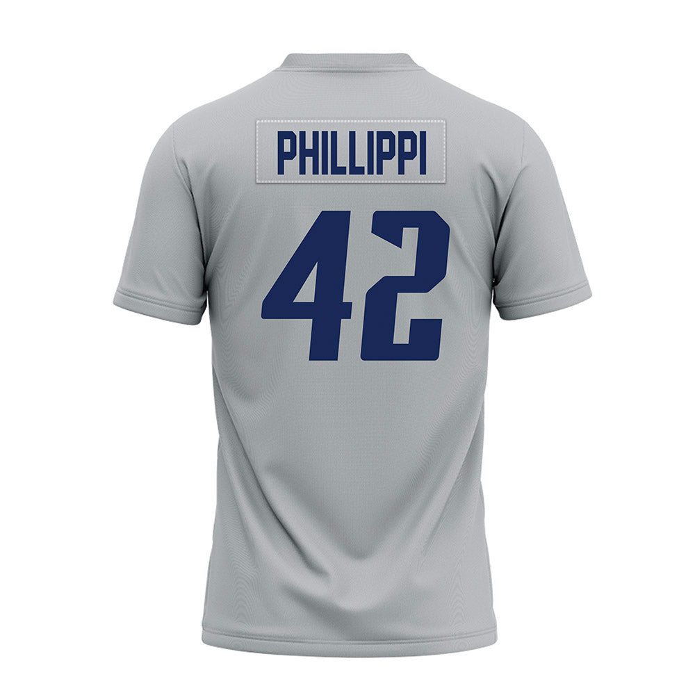 Rice - NCAA Football : Trey Phillippi - Mid Grey Premium Football Jersey