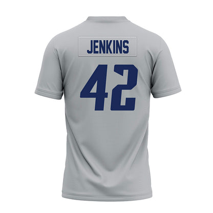Rice - NCAA Football : DeReyon Jenkins - Mid Grey Premium Football Jersey-1
