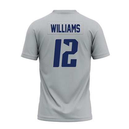 Rice - NCAA Football : Joshua Williams - Mid Grey Premium Football Jersey