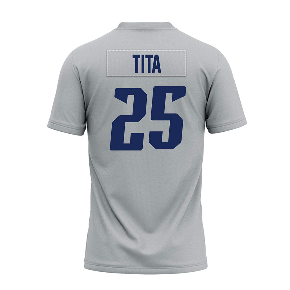 Rice - NCAA Football : Blaise Tita - Mid Grey Premium Football Jersey-1