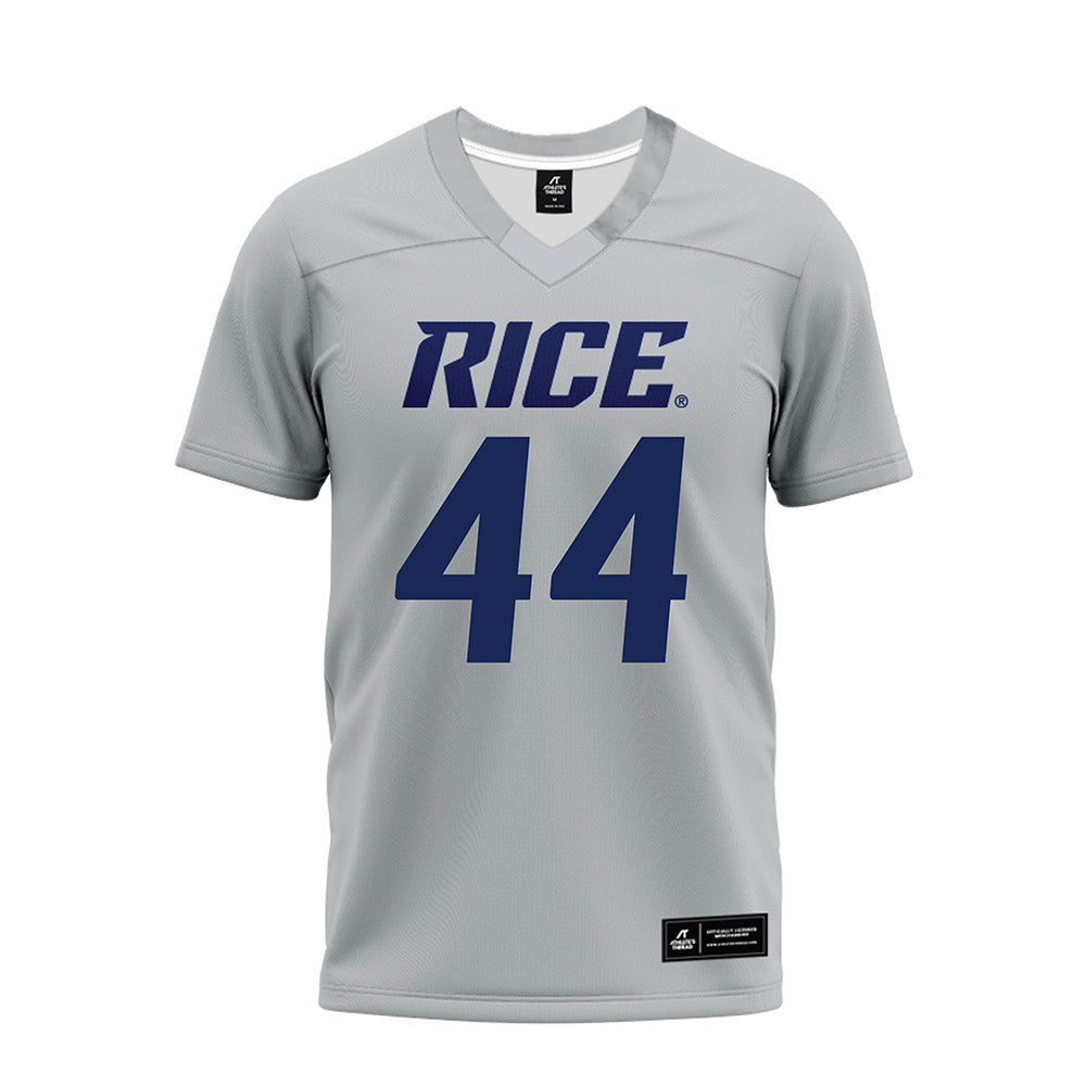 Rice - NCAA Football : Cooper King - Mid Grey Premium Football Jersey-0