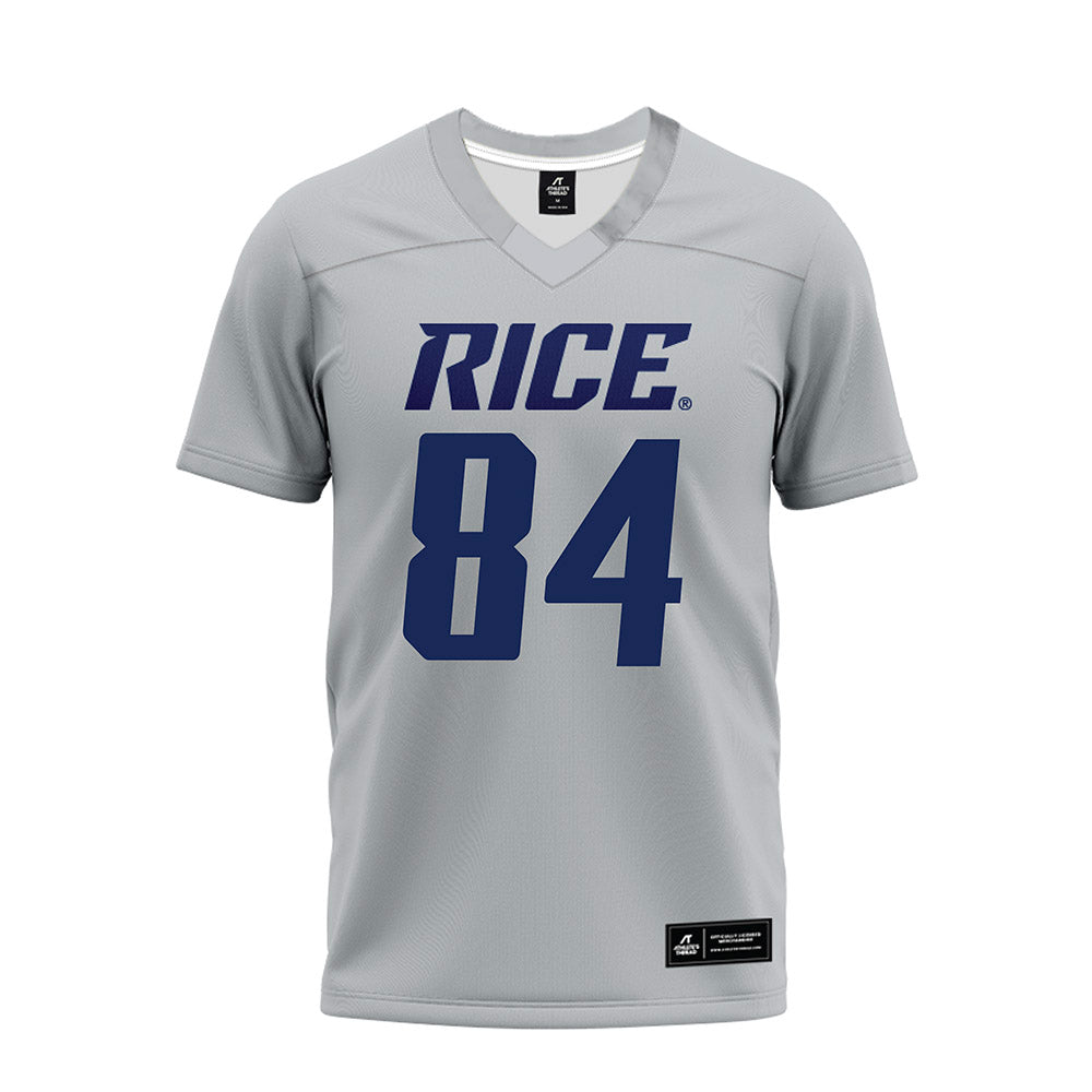 Rice - NCAA Football : Ethan Powell - Mid Grey Premium Football Jersey