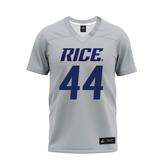 Rice - NCAA Football : Geron Hargon - Mid Grey Premium Football Jersey