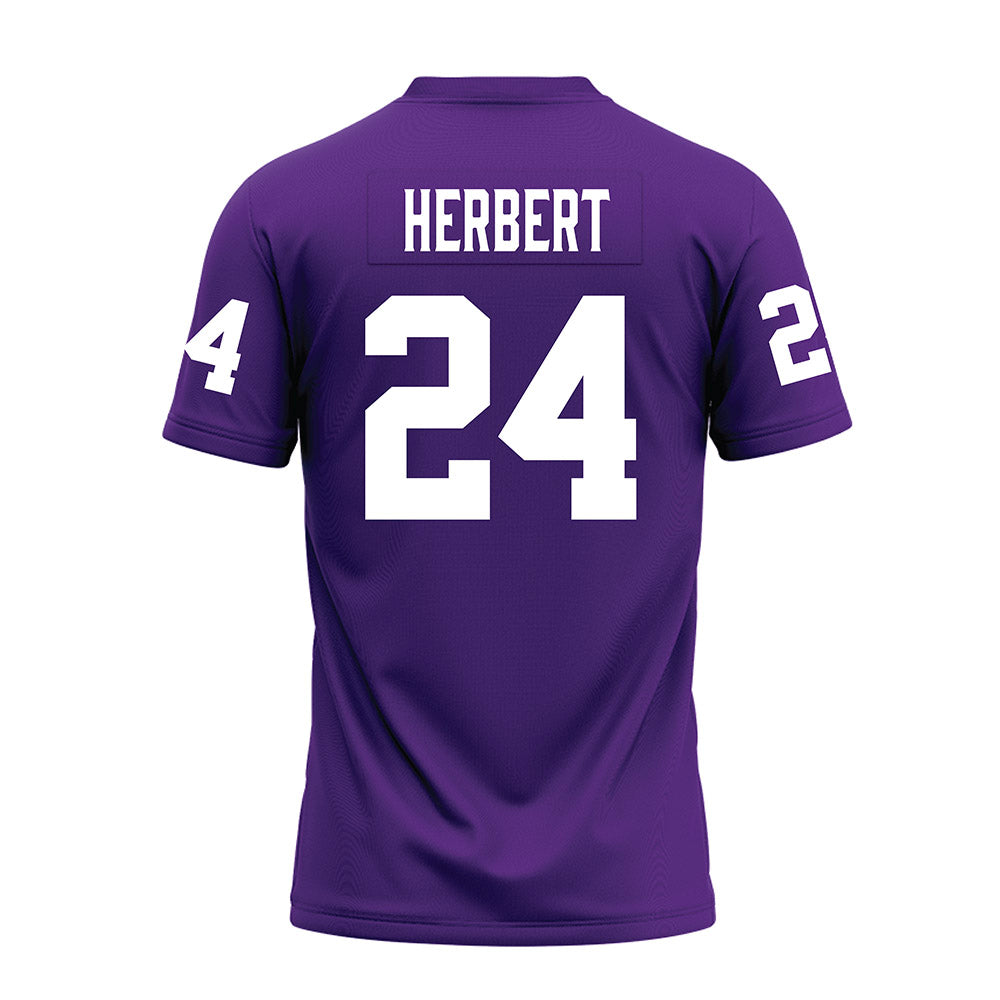 Furman - NCAA Football : Raleigh Herbert - Premium Football Jersey-1