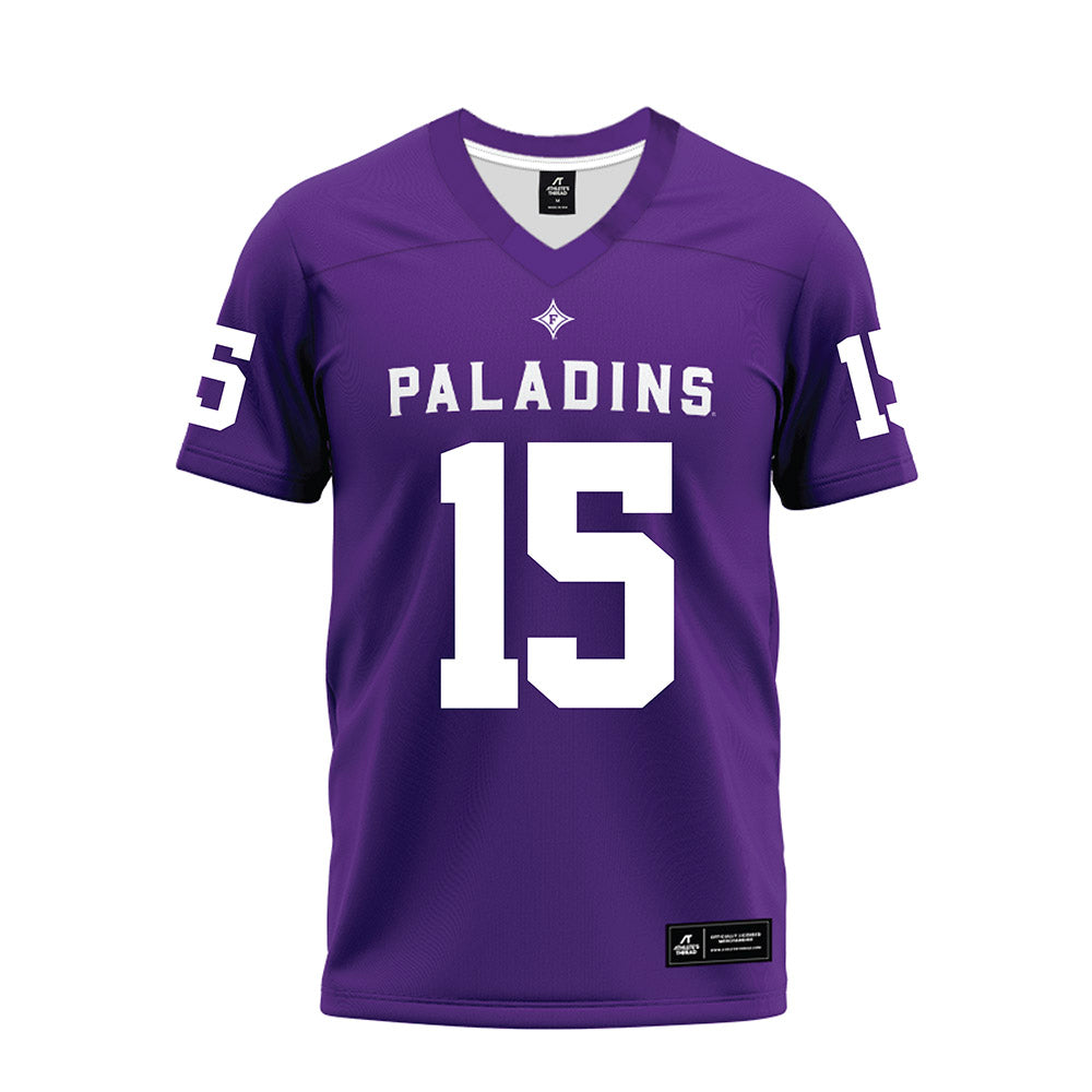 Furman - NCAA Football : Gray Gitter - Premium Football Jersey