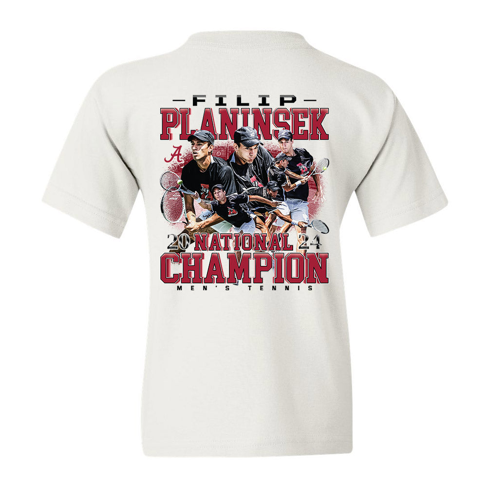 Alabama - NCAA Men's Tennis : Filip Planinsek - Player Collage Youth T-Shirt